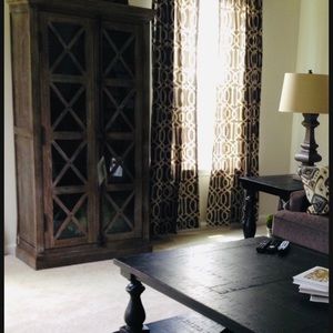 Geometric Set of Curtains (two sets of (2) available)